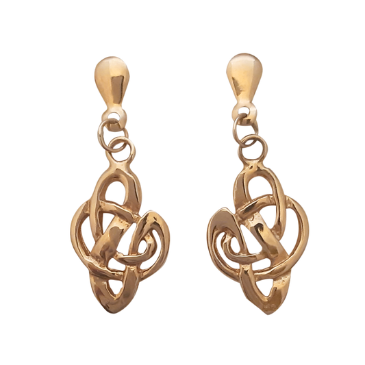 9ct Celtic Squiggle knot drops