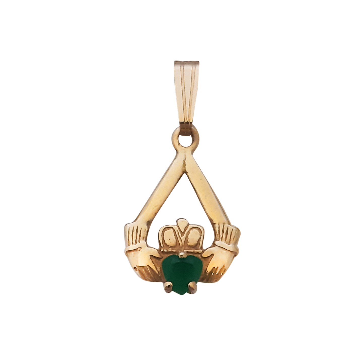 9ct Claddagh Agate Heart