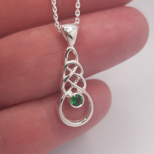 Celtic Design Green CZ