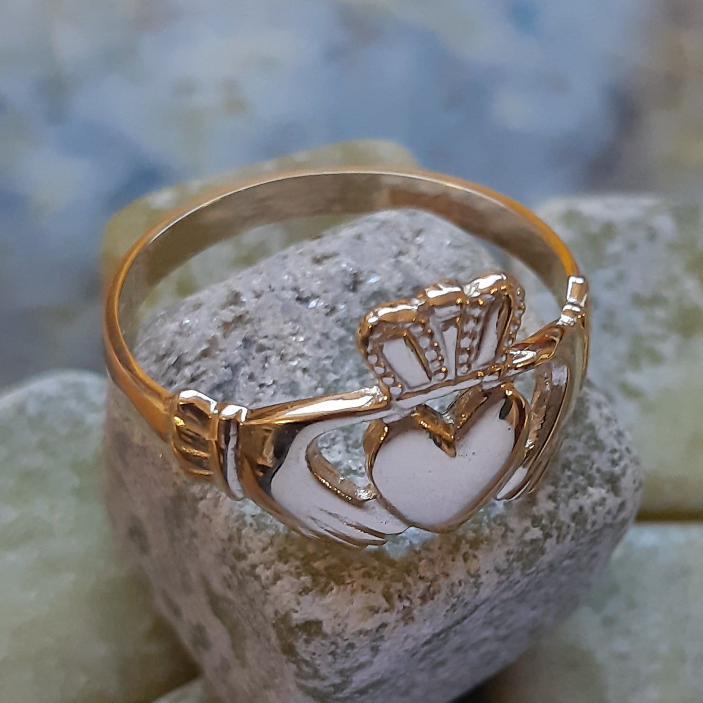 10ct Gents Claddagh Ring