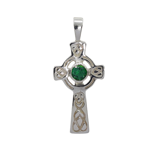 Celtic Cross Green CZ