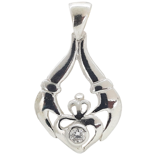 Soft Drop Claddagh w/Cz