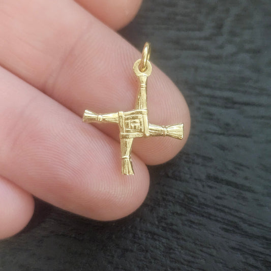 14ct 15mm St Brigid Cross